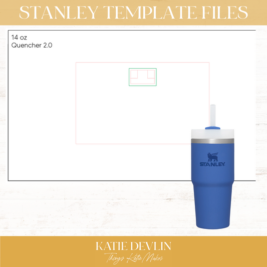 Stanley Quencher 2.0 14oz Tumbler Wrap Engraving Template