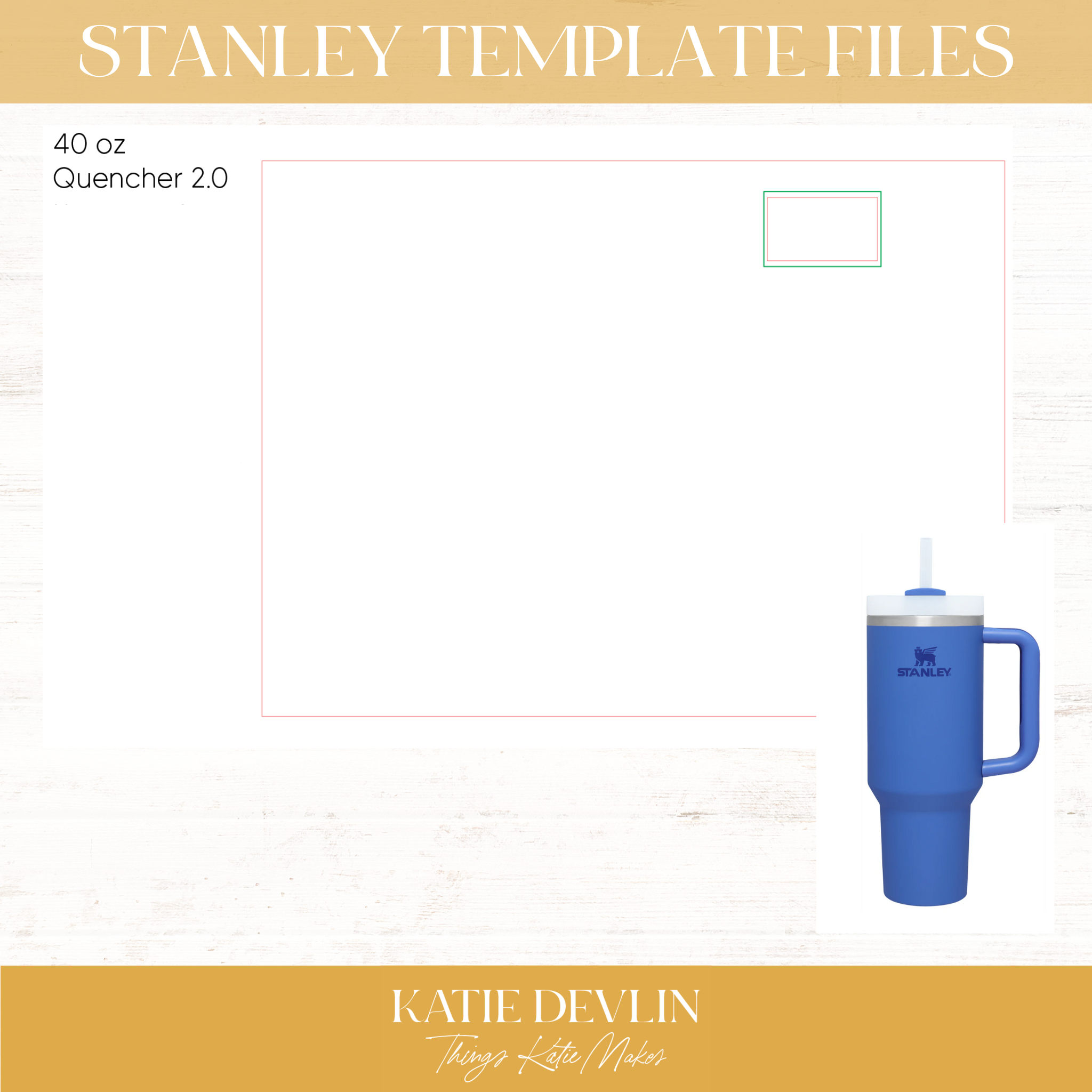 Stanley DUPE - Full Wrap Engraved 40oz Tumblers - Design list #2