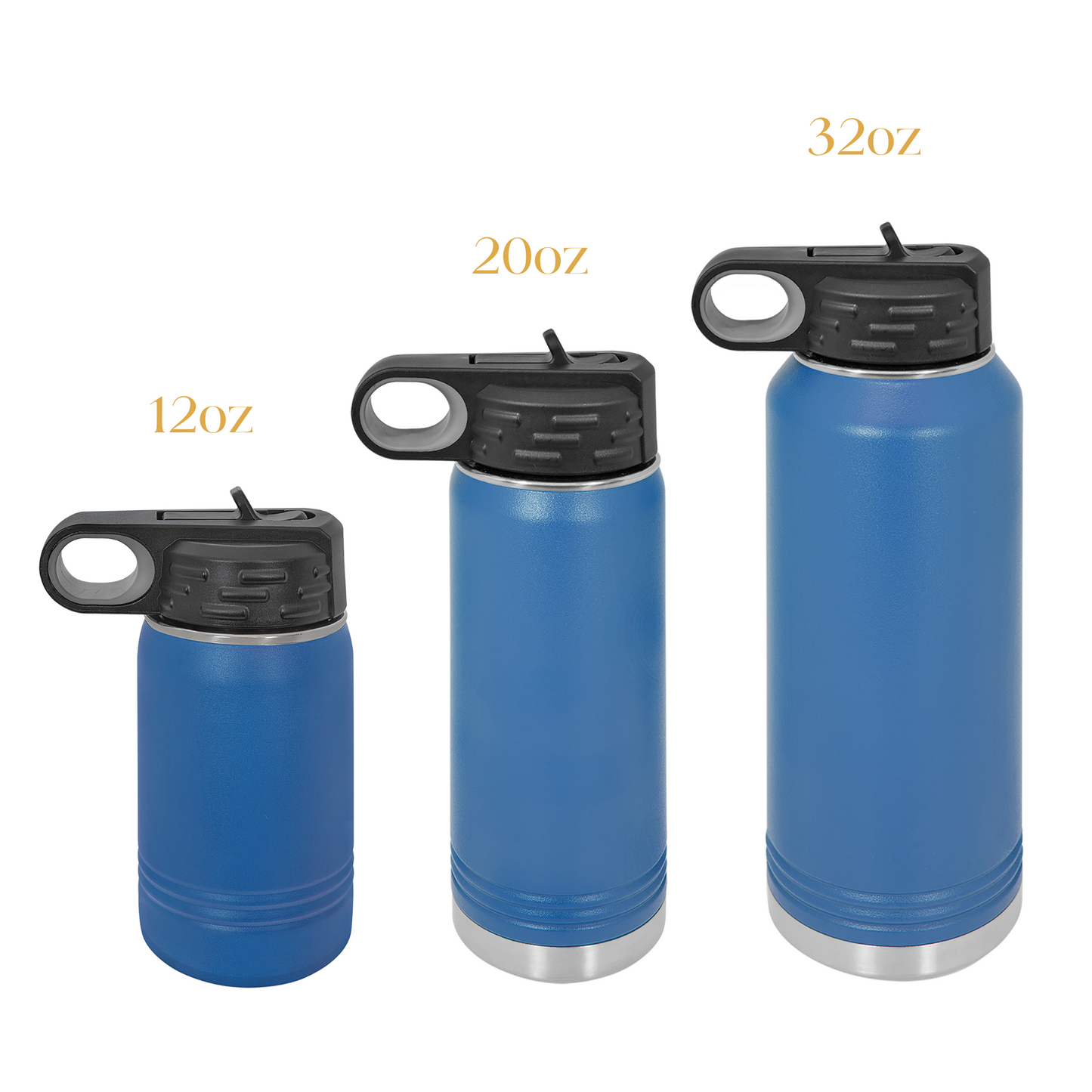 Personalized 12 oz Water Bottles