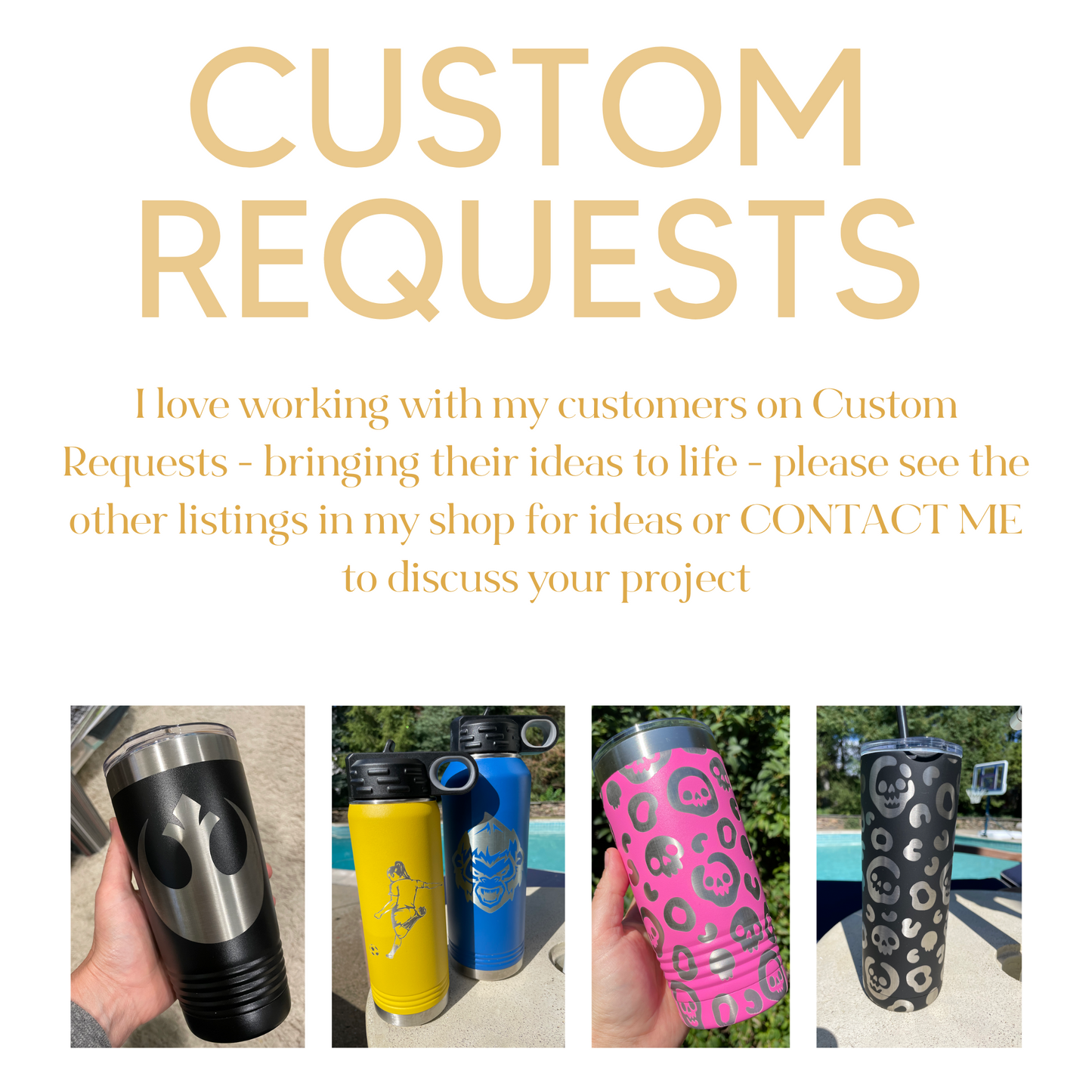 Personalized 12 oz Water Bottles
