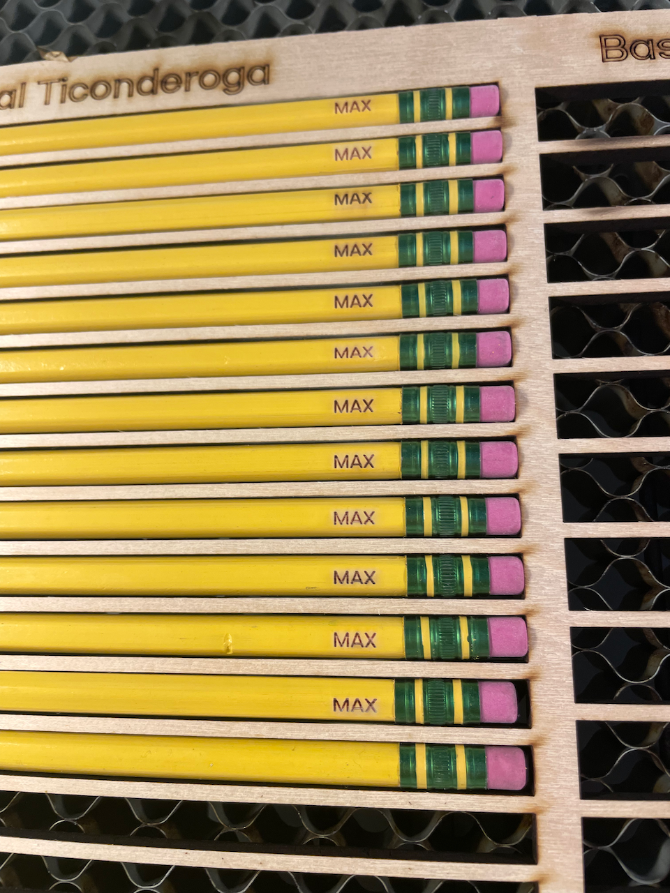 Personalized Yellow Ticonderoga Pencils - Laser Engraved
