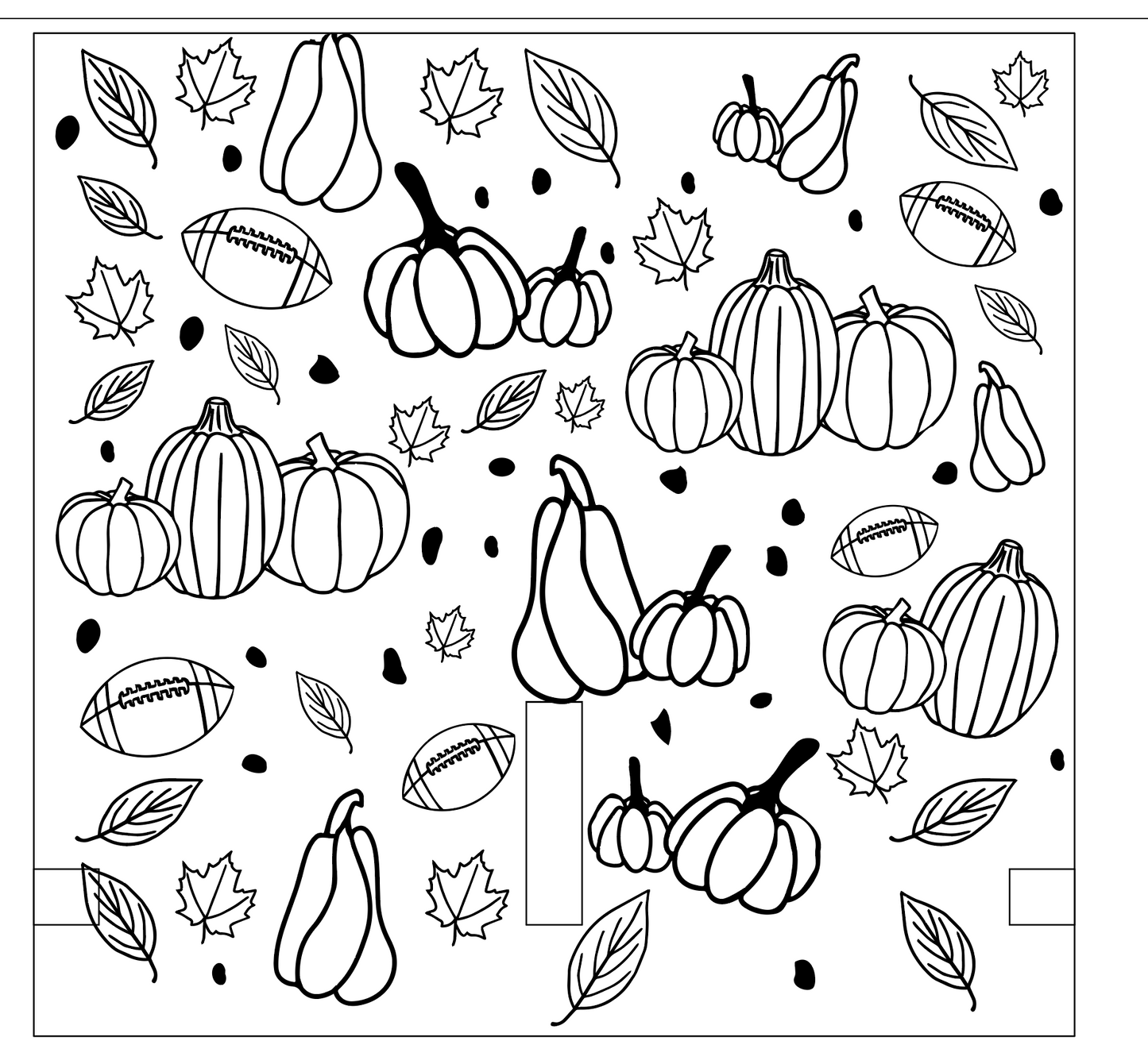 Pumpkin Full Wrap Template for 36oz IceFlow Stanley Tumbler