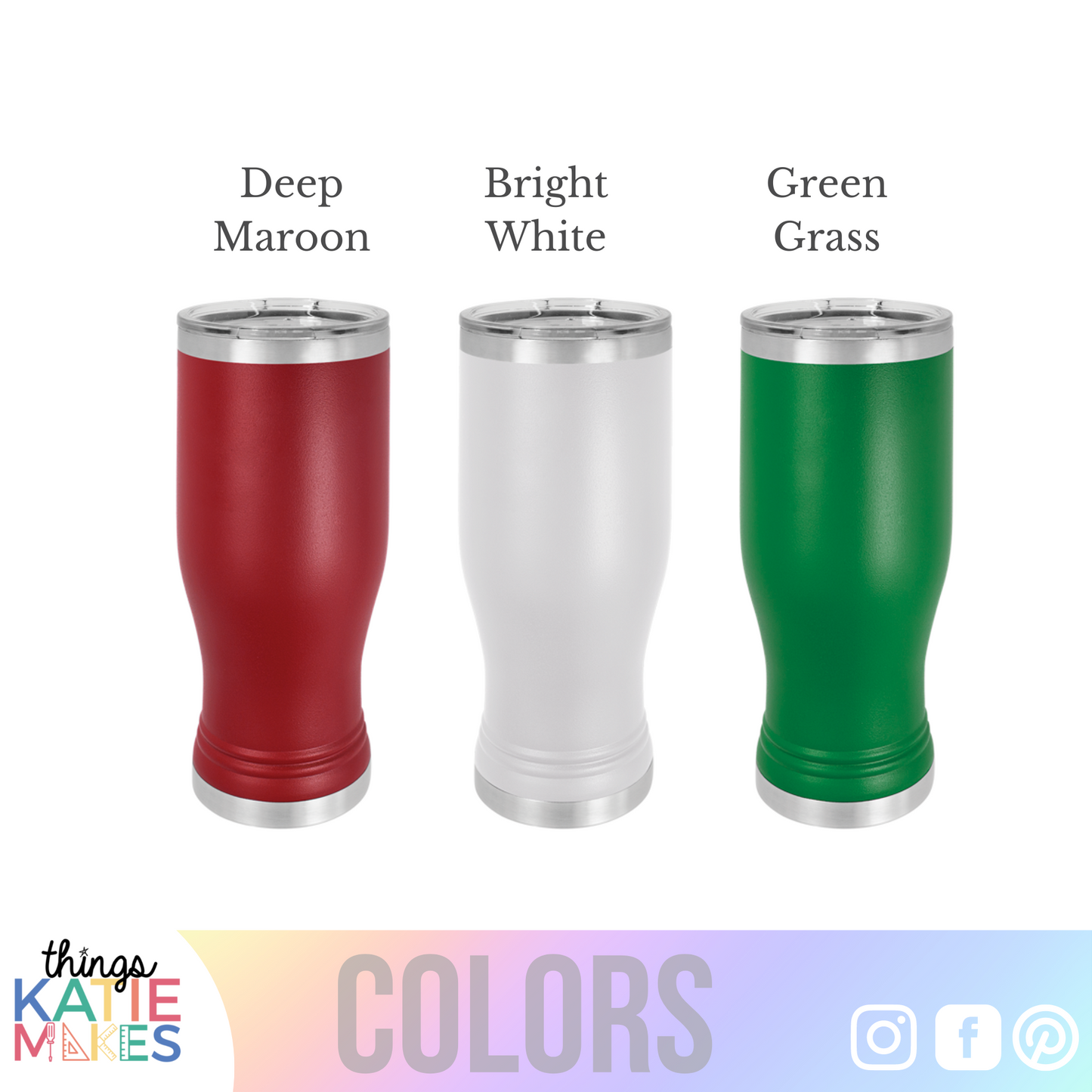 Engraved 20oz Pilsner Powder Coated Cup - Brand your Home Bar