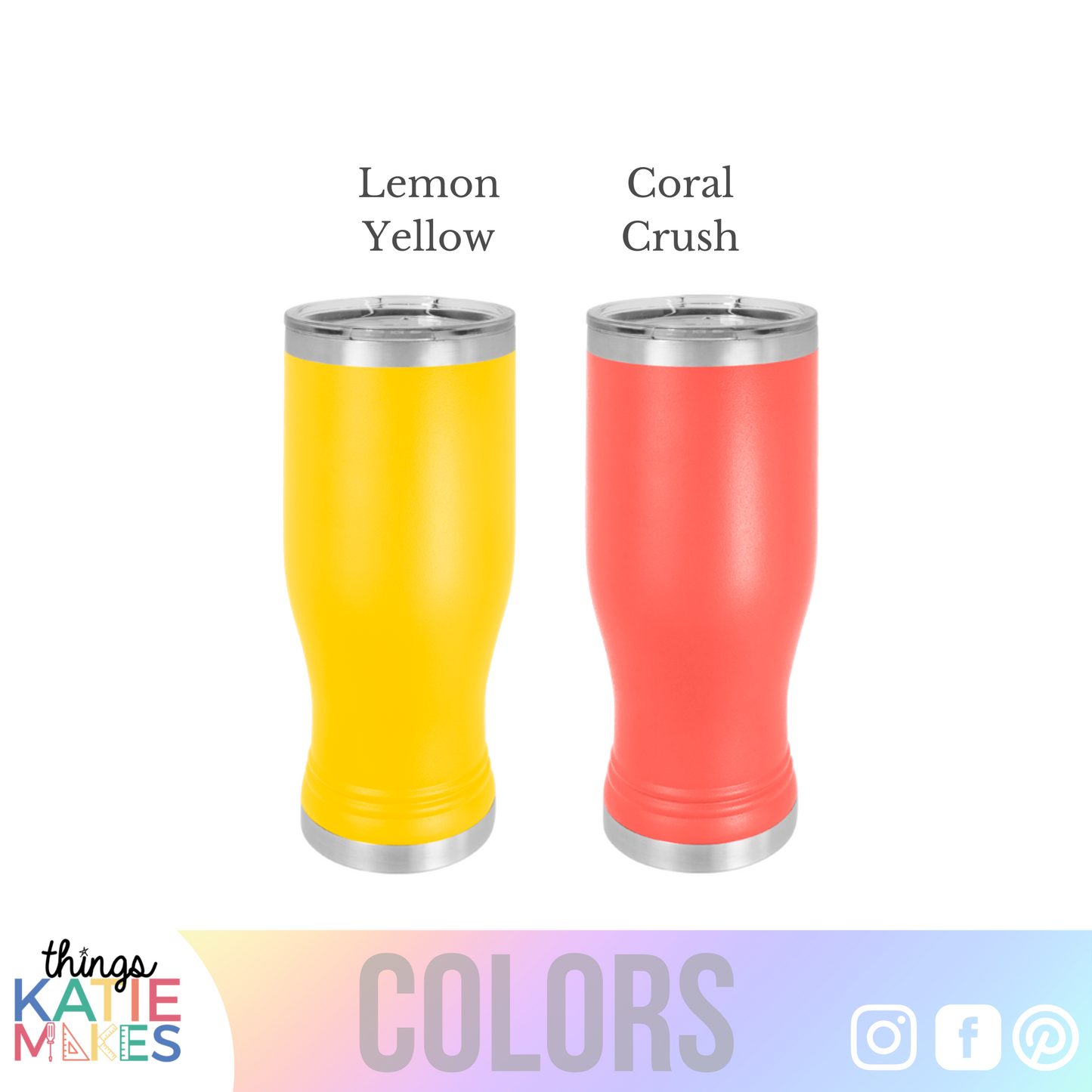 Engraved 20oz Pilsner Powder Coated Cup - Brand your Home Bar