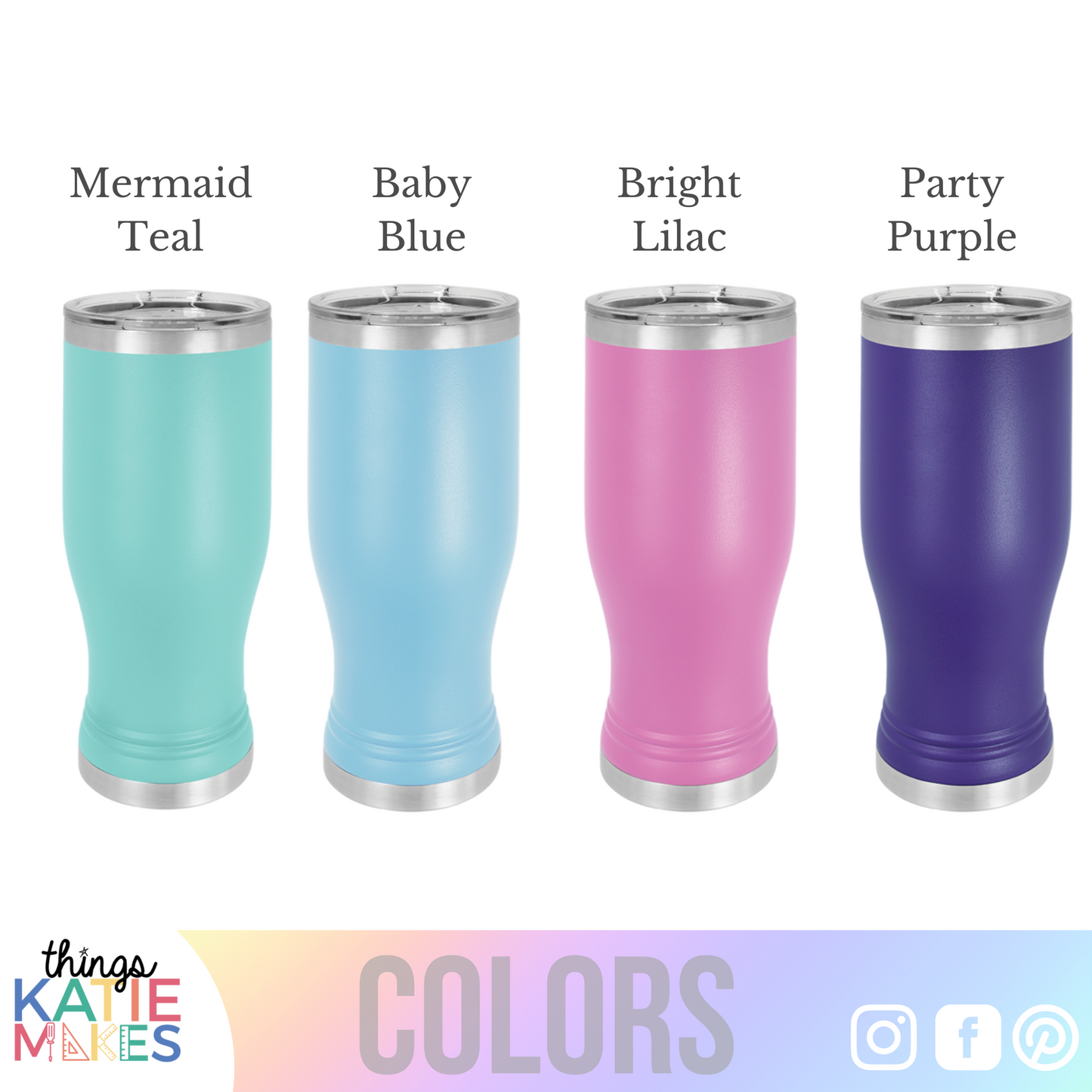 Engraved 20oz Pilsner Powder Coated Cup - Brand your Home Bar