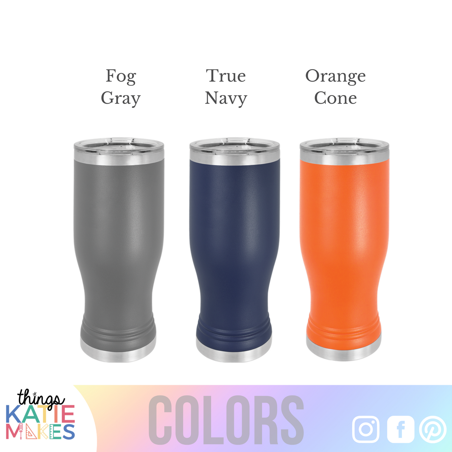 Engraved 20oz Pilsner Powder Coated Cup - Brand your Home Bar