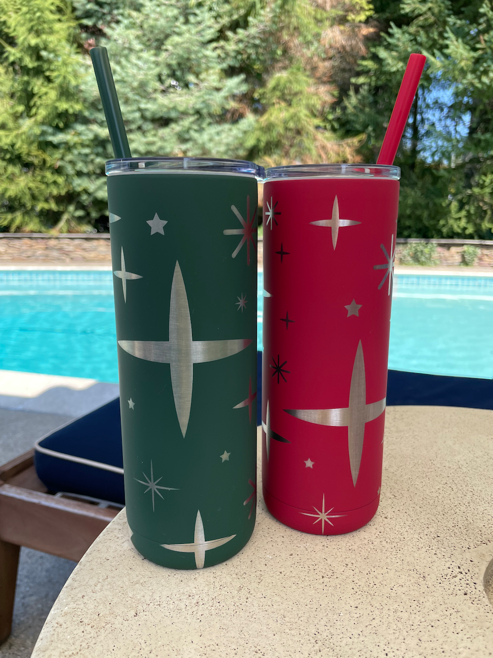 LV Raiders Skinny Tumbler w/ Straw - Craze Fashion