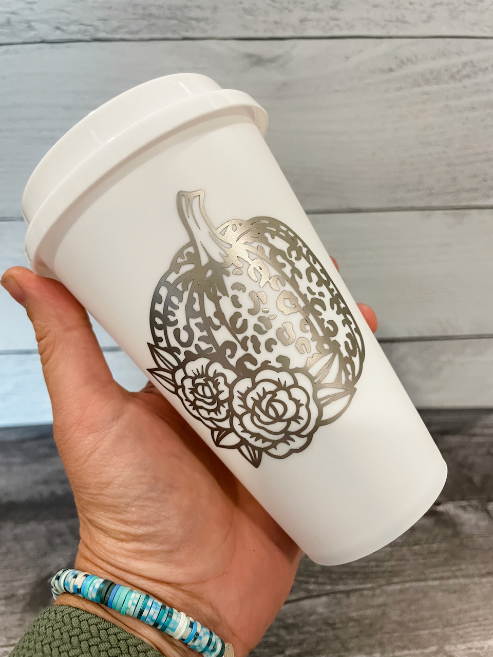 Leopard Pumpkin Coffee Cup