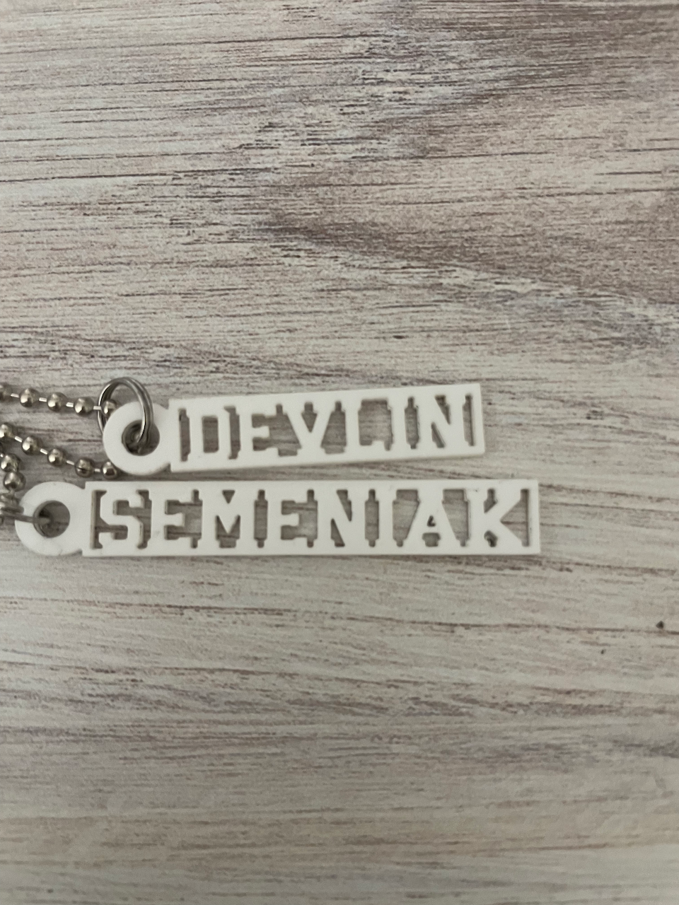 Personalized Mini Baseball Bat Keychain/Backpack Tag - Laser Engraved