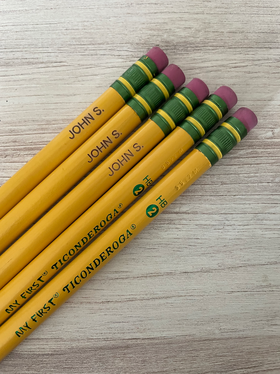 Engraved My First Ticonderoga Pencils - 5 pack