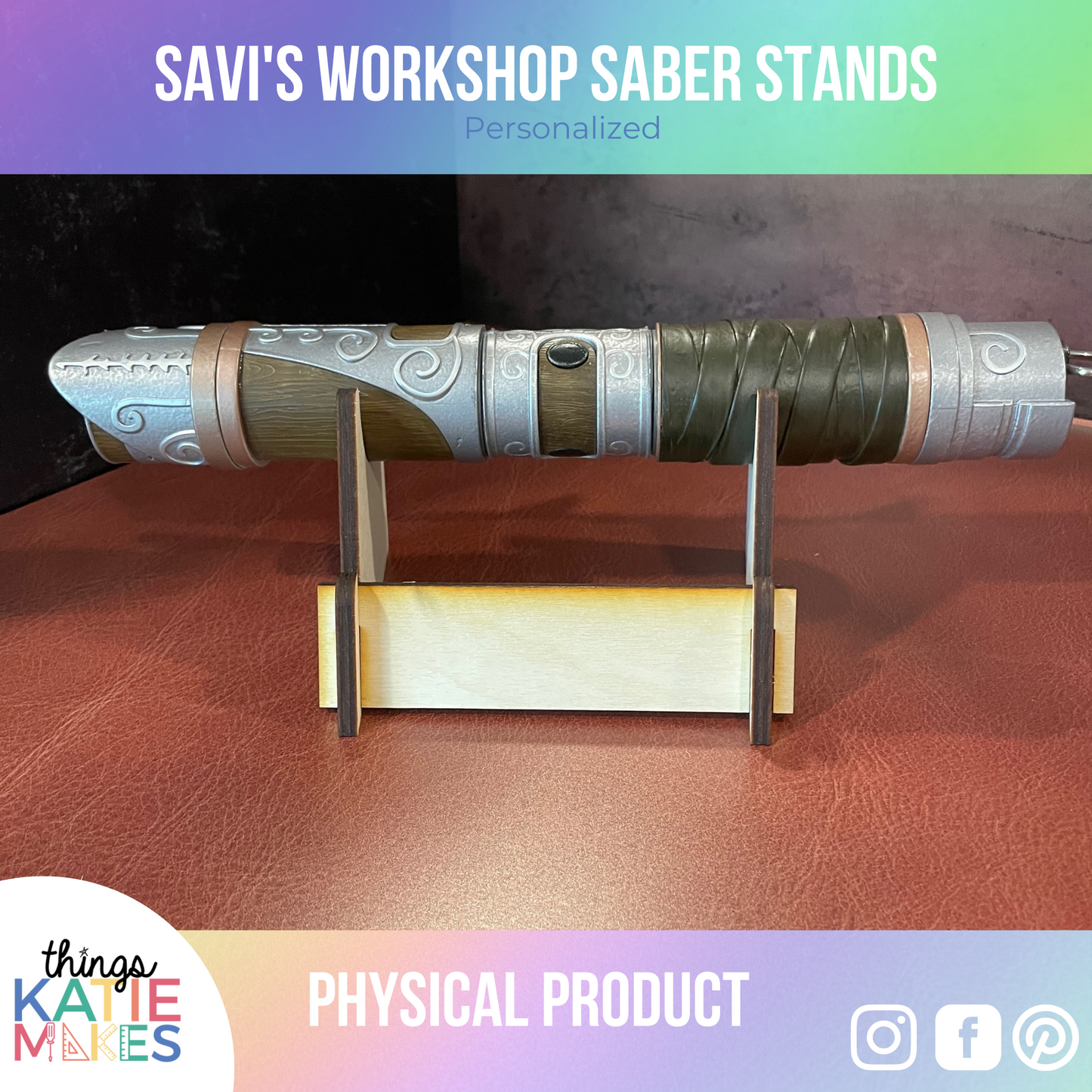 Personalized Savi's Workshop Saber Stand