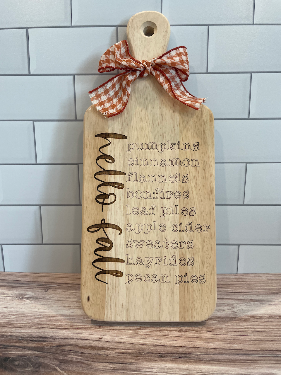 Hello Fall Cutting Board